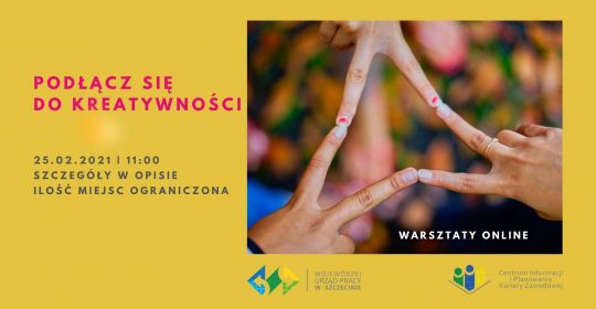 Bezpłatne warsztaty online „Podłącz się do kreatywności”